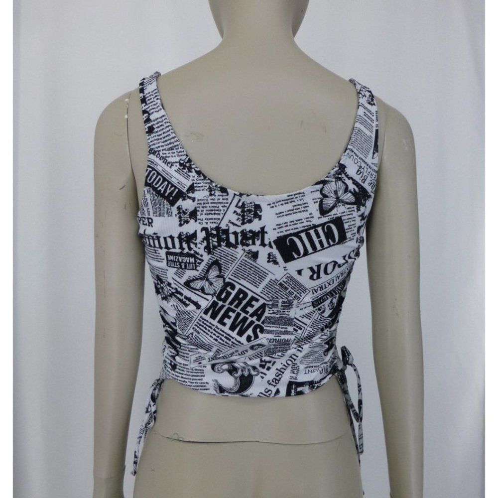 No Boundaries Side Ruched Ribbed Tank Top - Picture 4 of 11